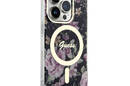 Guess Flower MagSafe - Etui iPhone 14 Pro (Czarny) - zdjęcie 4
