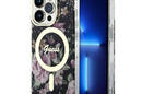 Guess Flower MagSafe - Etui iPhone 14 Pro (Czarny) - zdjęcie 1