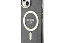 Guess Glitter Gold MagSafe - Etui iPhone 14 (Czarny) - zdjęcie 2