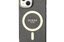 Guess Glitter Gold MagSafe - Etui iPhone 14 (Czarny) - zdjęcie 3