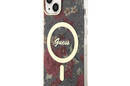 Guess Flower MagSafe - Etui iPhone 14 Plus (Zielony) - zdjęcie 2
