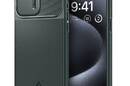 Spigen Optik Armor Mag MagSafe - Etui do iPhone 15 Pro (Abyss Green) - zdjęcie 1
