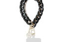 Guess Universal Big Hand Strap Acrylic 4G Charm - Uniwersalny pasek do telefonu (Czarny) - zdjęcie 1