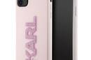 Karl Lagerfeld 3D Rubber Glitter Logo - Etui iPhone 11 (R - zdjęcie 1