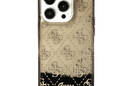 Guess Liquid Glitter Transculent 4G - Etui iPhone 14 Pro (Czarny) - zdjęcie 3