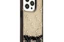 Guess Liquid Glitter Transculent 4G - Etui iPhone 14 Pro (Czarny) - zdjęcie 4