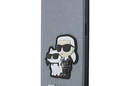 Karl Lagerfeld Booktype NFT Saffiano Karl & Choupette - Etui iPhone 14 Pro (Srebrny) - zdjęcie 1