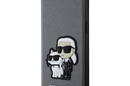 Karl Lagerfeld Booktype NFT Saffiano Karl & Choupette - Etui iPhone 14 (Srebrny) - zdjęcie 1