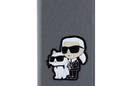 Karl Lagerfeld Booktype NFT Saffiano Karl & Choupette - Etui iPhone 14 (Srebrny) - zdjęcie 3