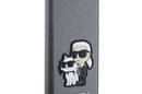 Karl Lagerfeld Booktype NFT Saffiano Karl & Choupette - Etui iPhone 14 (Srebrny) - zdjęcie 5
