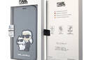 Karl Lagerfeld Booktype NFT Saffiano Karl & Choupette - Etui iPhone 14 (Srebrny) - zdjęcie 7