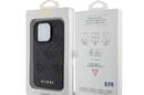 Guess Leather 4G Stamped - Etui iPhone 15 Pro (czarny) - zdjęcie 8