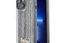 Guess Sequin Script Metal - Etui iPhone 15 (srebrny) - zdjęcie 1
