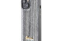 Guess Sequin Script Metal - Etui iPhone 15 (srebrny) - zdjęcie 2
