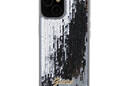 Guess Sequin Script Metal - Etui iPhone 15 (srebrny) - zdjęcie 3