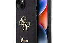 Guess Glitter Script Big 4G - Etui iPhone 15 (czarny) - zdjęcie 1