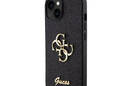 Guess Glitter Script Big 4G - Etui iPhone 15 (czarny) - zdjęcie 2