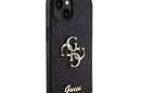 Guess Glitter Script Big 4G - Etui iPhone 15 (czarny) - zdjęcie 4