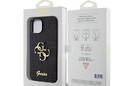 Guess Glitter Script Big 4G - Etui iPhone 15 (czarny) - zdjęcie 8