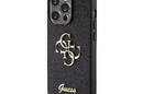 Guess Glitter Script Big 4G - Etui iPhone 15 Pro Max (czarny) - zdjęcie 2