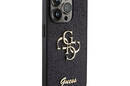 Guess Glitter Script Big 4G - Etui iPhone 15 Pro Max (czarny) - zdjęcie 4