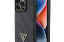 Guess Leather 4G Triangle Strass - Etui iPhone 15 Pro Max (czarny) - zdjęcie 1