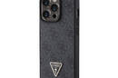 Guess Leather 4G Triangle Strass - Etui iPhone 15 Pro Max (czarny) - zdjęcie 2