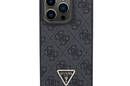 Guess Leather 4G Triangle Strass - Etui iPhone 15 Pro Max (czarny) - zdjęcie 3