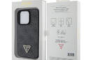 Guess Leather 4G Triangle Strass - Etui iPhone 15 Pro Max (czarny) - zdjęcie 8