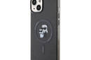 Karl Lagerfeld Karl & Choupette Glitter Magsafe - Etui iPhone 15 Plus (czarny) - zdjęcie 2