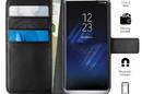 PURO Booklet Wallet Case - Etui Samsung Galaxy S8+ z kieszeniami na karty + stand up (czarny) - zdjęcie 1