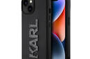 Karl Lagerfeld 3D Rubber Glitter Logo - Etui iPhone 15 (czarny) - zdjęcie 1
