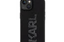 Karl Lagerfeld 3D Rubber Glitter Logo - Etui iPhone 15 (czarny) - zdjęcie 3