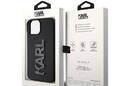 Karl Lagerfeld 3D Rubber Glitter Logo - Etui iPhone 15 (czarny) - zdjęcie 8