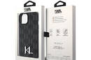 Karl Lagerfeld Leather Monogram Hot Stamp Metal Logo - Etui iPhone 15 (czarny) - zdjęcie 8