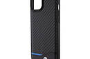 BMW Leather Carbon Blue Line - Etui iPhone 15 Plus (czarny) - zdjęcie 6