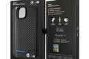 BMW Leather Carbon Blue Line - Etui iPhone 15 Plus (czarny) - zdjęcie 8