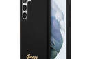 Guess Silicone Script Metal Logo - Etui Samsung Galaxy S23+ (czarny) - zdjęcie 1
