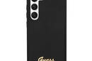 Guess Silicone Script Metal Logo - Etui Samsung Galaxy S23+ (czarny) - zdjęcie 3
