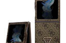 Guess Leather 4G Triangle Strass - Etui Samsung Z Flip 5 (bršzowy) - zdjęcie 1