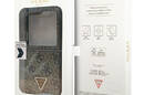 Guess Leather 4G Triangle Strass - Etui Samsung Z Flip 5 (bršzowy) - zdjęcie 8