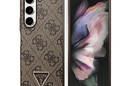 Guess Leather 4G Triangle Strass - Etui Samsung Z Fold 5 (bršzowy) - zdjęcie 1