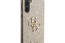 Guess Glitter Script Big 4G - Etui Samsung Galaxy S23 FE (złoty) - zdjęcie 4