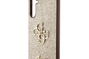 Guess Glitter Script Big 4G - Etui Samsung Galaxy S23 FE (złoty) - zdjęcie 6