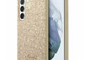 Guess Glitter Flakes Metal Logo Case - Etui Samsung Galaxy S24+ (złoty) - zdjęcie 1