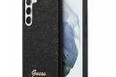 Guess Glitter Flakes Metal Logo Case - Etui Samsung Galaxy S24+ (czarny) - zdjęcie 1
