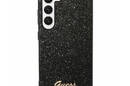 Guess Glitter Flakes Metal Logo Case - Etui Samsung Galaxy S24 (czarny) - zdjęcie 2