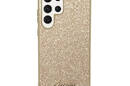Guess Glitter Flakes Metal Logo Case - Etui Samsung Galaxy S24 Ultra (złoty) - zdjęcie 2