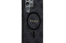 Guess 4G Collection Leather Metal Logo MagSafe - Etui Samsung Galaxy S24 Ultra (czarny) - zdjęcie 4
