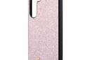 Guess Glitter Flakes Metal Logo Case - Etui Samsung Galaxy S24 (różowy) - zdjęcie 6